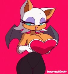 rouge the bat from sega by scruffmuhgruff