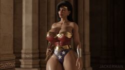 1girls 3d amazon athletic athletic_female big_breasts bimbo black_hair breasts bust busty cleavage curvy curvy_figure dc dc_comics demigoddess diana_prince female female_only fit fit_female heroine hips hourglass_figure huge_breasts jackerman large_breasts legs lips long_hair princess solo superhero superheroine themysciran thick_legs thick_thighs thighs voluptuous waist watermark wonder_woman wonder_woman_(series)