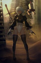 yorha 2b from nier: automata by dan madrid