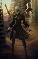 yorha 2b from nier: automata by dan madrid