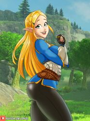 1girls 2022 ass big_ass big_breasts big_butt big_lips blonde_hair blue_eyes blue_sky breasts breath_of_the_wild bubble_ass bubble_butt clothed clothing cloud clouds female female_only grass green_eyes huge_ass huge_butt light-skinned_female light_skin long_hair looking_at_viewer looking_pleasured nintendo open_mouth outside parvad princess_zelda shiny_ass shiny_breasts shiny_butt shiny_hair shiny_skin solo_female teeth teeth_showing teeth_visible the_legend_of_zelda thick_ass tight_clothing tight_pants tree trees yellow_hair zelda_(breath_of_the_wild)