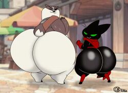 animated ass badgerclops big_ass big_butt breathotter bubble_ass bubble_butt gay huge_ass looking_at_viewer looking_back male mao_mao:_heroes_of_pure_heart shaking shaking_ass shaking_butt sheriff_mao_mao_mao twerking