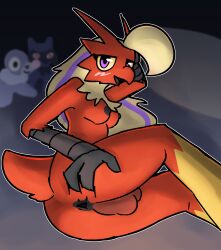 anthro anus ass avian bedroom bedroom_eyes blaziken breasts butt_grab furry futa_sans_pussy futanari generation_3_pokemon generation_4_pokemon generation_7_pokemon gynomorph hand_on_butt hi_res intersex narrowed_eyes nintendo nipples otterjunk pillow plushie pokémon_(species) pokemon pokemon_(species) popplio presenting presenting_anus presenting_hindquarters racha_(otterjunk) riolu seductive solo spread_butt spreading trans_woman transfem video_games