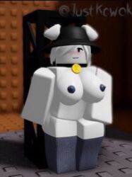 1girls 3d artist_self-insert big_breasts female juke's_towers_of_hell justkowoki lowres obby roblox roblox_game robloxian solo source_request tagme white_hair white_skin