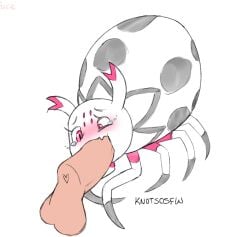 arachnid arthropod balls blush bodily_fluids duo erection face_fucking fellatio female female_penetrated feral forced forced_oral genitals hi_res human interspecies irrumatio knotsosfw kumo_desu_ga_nani_ka? kumoko male male/female male_penetrating male_penetrating_female mammal multi_arm multi_eye multi_limb oral oral_penetration penetration penile penis sex simple_background so_i'm_a_spider_so_what? spider taratect tears white_background white_body