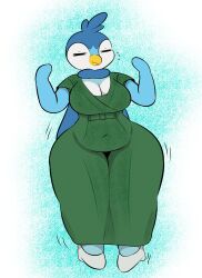 big_breasts breasts female piplup plantedpot pokemon pokemon_(species) tagme