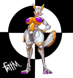 absurd_res anthro canid canine fattmana female five_nights_at_freddy's five_nights_at_freddy's_world fox freddy_fazbear's_pizzeria_simulator hi_res lolbit_(fnaf) mammal scottgames solo standing vagina video_games