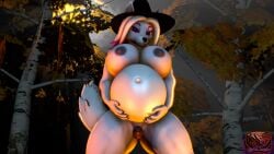 3d_(artwork) animal_genitalia animal_pussy anthro big_(disambiguation) breasts canine_pussy digital_media_(artwork) female genitals hi_res knightsfm lymoky_the_wolfess pregnant pussy solo source_filmmaker