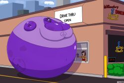 big_breasts blueberry_inflation breasts female hastagaspacho spherical_inflation sunken_head sunken_limbs