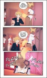 1futa 1girls 3d clothed_sex cum cum_in_pussy cum_inside dark-skinned_futanari droibles1 fertilization fox_girl futa_on_female futanari impregnation instant_loss_2koma locker_room panties panties_aside ram_girl rape size_difference tagme underwear