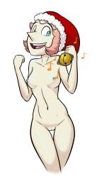 blue_nipples cartoon_network christmas erect_nipples medium_breasts pale_skin pearl_(steven_universe) pointy_nose pussy relatedguy santa_hat short_hair steven_universe transparent_background