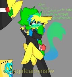 2021 camy_(kittygirlcamy) camy_(kittygirlcamynsfw) celestina_the_parrot_(kittygirlcamy) cowboy_(cowboy_creeper225) kittygirlcamy kittygirlcamynsfw spanish_text straight twitter