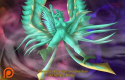 1girls anthro avian bakugan bakugan_battle_brawlers feathers female fur furry medium_breasts nude nude_female patreon phoenix premium skyress vagina ventus yiff