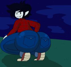 1boy adventure_time ass big_ass big_butt black_hair brappycatty butt cartoon_network fat_ass fat_butt femboy huge_ass huge_butt large_ass looking_at_viewer looking_back looking_back_at_viewer male male_only marshall_lee oerba_yun_fang rule_63 solo thick_ass thick_butt vampire warner_brothers