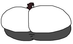 1girls ass_cleavage ass_expansion big_ass brown_hair butt_crack colossal_ass enormous_ass giant_ass gigantic_ass heavenly_ass huge_ass hyper hyper_ass jaiden jaiden_animations jaidenanimations large_ass massive_ass plump_ass torbincrow1987 youtuber