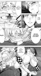 1boy 1girls 69 69_position black_and_white blonde_hair blowjob clothed comic costume cute daddy daughter ddlg deepthroat english_text father father_and_daughter fellatio forced forced_oral grabbing hair incest isurugi_miina_(satanophany) licking licking_ass licking_pussy male manga monochrome older older_male oral oral_request pussy rape rough rough_sex saliva satanophany sex spread_mouth suit tears teenager text tongue_out twintails white yamada_yoshinobu yoshinobu younger younger_female