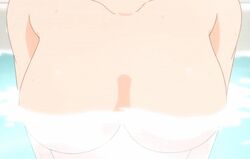 animated bath bounce bouncing_breasts breasts hinako hinako_(issho_ni_training) issho_ni_training large_breasts screencap water