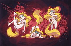 animaniacs anthro black_eyes blonde_hair edtropolis minerva_mink mink nude