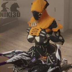 1futa 1girls 3d alien alien_girl alien_only animated athletic_female athletic_futanari bouncing_breasts breasts female futa_on_female futanari hands_on_breasts helmet niki3d riding robot robot_girl sex sound valkyr_(warframe) video warframe wisp_(warframe)