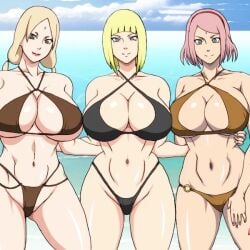 big_breasts bikini blonde_hair boruto:_naruto_next_generations naruho naruto naruto:_the_last naruto_(series) naruto_shippuden sakura_haruno samui tsunade