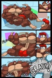 abs biceps bodybuilder bulge diddy_kong donkey_kong flaccid furry guzreuef hyper hyper_balls hyper_genitalia hyper_muscles hyper_penis hyper_testicles male male_focus male_only muscle muscle_growth muscles muscular muscular_arms muscular_ass muscular_back muscular_legs muscular_male muscular_thighs nipples pecs veins veiny_penis