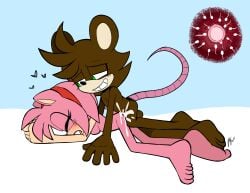 2022 absurd_res amy_rose anthro barefoot blush bodily_fluids brown_body brown_hair closed_eyes cum cum_in_pussy cum_in_uterus cum_inside duo eulipotyphlan fan_character feet female female_penetrated furry furry_female furry_male genital_fluids green_eyes hair heart hedgehog hi_res impregnation internal lettuce_(artist) male male/female male_penetrating male_penetrating_female mammal mouse murid murine open_mouth penetration penile penile_penetration penis_in_pussy pink_body pink_hair qqlettuce rodent sega sex smile sonic_(series) sonic_the_hedgehog_(series) uterus vaginal_penetration