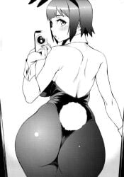 ass bunny_ears bunny_girl bunny_tail bunnysuit butt_shot curves curvy curvy_body curvy_female curvy_figure curvy_hips huge_ass huge_butt round_ass round_butt sexual_objectification smart_phone smartphone thick thick_ass thick_legs thick_thighs thin_waist tight_clothing wide_ass wide_hips wide_thighs