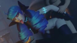 1boy 1girls ahe_gao animated blowjob blue_hair deepthroat doggy_style eye_contact eyeshadow face_fucking fluids from_behind gwen_(league_of_legends) hand_on_head handjob implied_sex implied_vaginal league_of_legends licking_penis long_penis longer_than_30_seconds no_gag_reflex oral pale-skinned_female penis_lick petite pov red_lipstick ricepanda riot_games seductive_eyes seductive_mouth sex_from_behind throat_barrier throat_fuck throat_noise throat_pounding tongue_out twin_drills twintails vaginal_penetration video