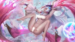 breasts league_of_legends richtofen spirit_blossom_series spirit_blossom_syndra syndra