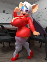 1girls 3d 3d_model anthro bat blender blue_eyes female female_only furry furry_only glasses high_heels huge_breasts light-skinned_female looking_at_viewer mobian mobian_(species) mobian_bat office office_lady pink_lipstick rouge_the_bat sega shocking_(artist) smiling_at_viewer sonic_(series) sonic_adventure_2 sonic_the_hedgehog_(series) tagme thick_thighs white_fur