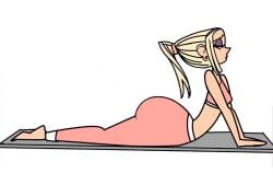 alternate_version_available ass big_ass big_butt blonde_female blonde_hair bottom_heavy courtney_babcock female female_only lolotron6 paranorman pawg solo solo_female thick thick_ass yoga yoga_pants