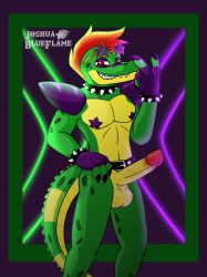 1boy 2022 alligator alligatorid anthro anthro_focus anthro_only artist_logo artist_name balls ballsack big_penis boner bracelet claws collar completely_nude completely_nude_male crocodile crocodilian crocodylid dicks_out digital_drawing_(artwork) digital_media_(artwork) erect_penis erection fangs finger_claws fingerless_gloves five_nights_at_freddy's five_nights_at_freddy's:_security_breach furry furry_only glans gloves green_body green_skin half-closed_eyes hi_res humanoid_penis joshua_blueflame looking_at_viewer male male_nipples male_only mohawk_(hairstyle) montgomery_gator_(fnaf) nipple_outline nipples_covered nsfw_version nude nude_male pecs penis penis_out pose posing presenting_penis red_eyes red_hair reptile reptile_humanoid scales scalie scottgames scrotum sharp_teeth shoulder_pads smile smiling smiling_at_viewer solo spiked_bracelet spiked_collar spikes spikes_(anatomy) star_glasses steel_wool_studios sunglasses sunglasses_on_head testicles two_tone_body two_tone_skin two_tone_tail vein veiny_penis