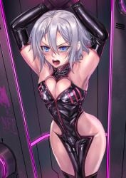 animated bondage brainwashing breasts corruption empty_eyes enemy_conversion fate_(series) female gao_changgong_(fate) gender_transformation ibenz009 identity_death liquid_metal mask metal_transformation metallic_body molten_metal mtf_transformation post_transformation prince_of_lan_ling_(fate) rule_63 slideshow thighs tongue_out transformation wide_hips