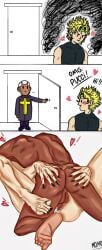 2boys dark-skinned_male dio_brando enrico_pucci jojo's_bizarre_adventure male/male male_only nude_male stone_ocean yaoi