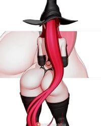 1girls 3d animated ass athletic_female big_ass choker dancing fit_female long_hair music pasties ponytail red_hair rushzilla shaking_ass sound taped_nipples tengen_toppa_gurren_lagann thick_thighs video wide_hips witch_hat yoko_littner