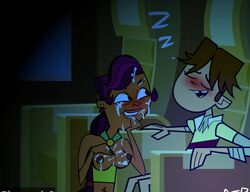 1boy 1boy1girl 1girls coderra cody_(tdi) cum_in_hair cum_on_breasts cum_on_face gijoepwns sierra_(tdi) sleeping tagme total_drama_island