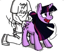 2d female feral friendship_is_magic human human_on_feral interspecies male my_little_pony no-ink partially_colored penetration quadruped sex straight tagme toony twilight_sparkle_(mlp) unicorn vaginal_penetration