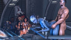 3d 4boys 6+girls alien alien_girl asari ashley_williams bioware blue_skin commander_shepard diana_allers edi female garrus_vakarian human jack_(mass_effect) krogan liara_t'soni ltr300 male mass_effect mass_effect_3 miranda_lawson quarian robot robot_girl sex source_filmmaker straight tali'zorah_nar_rayya turian urdnot_wrex