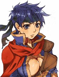 animated blue_hair bouncing_breasts breasts clothing color covered_breasts female female_only fire_emblem fire_emblem:_path_of_radiance fire_emblem:_radiant_dawn hair human ike_(fire_emblem) rule_63 short_hair solo white_background