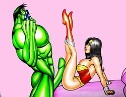 crossover dc_comics dirtydennis female hulk male/female marvel wonder_woman wonder_woman_(series)