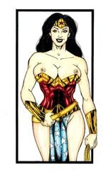 armor black_hair breasts clothing dc_comics female female_only front_view human kingdom_come married married_woman mature mature_female milf mother pale_skin smile solo standing tagme wife wonder_woman wonder_woman_(series)