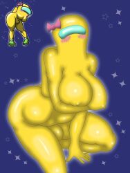 1futa 2022 among_us big_breasts blush blushing bodysuit breasts bulge clothed clothing fully_clothed futa_only futanari humanoid looking_at_viewer magalnik oc self_upload sitting solo tagme yellow_(among_us)