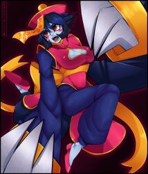 big_breasts breasts capcom clothing darkstalkers female flats gray_skin hsien_ko huge_claws jiangshi kachirisu large_breasts lei-lei lei_lei shoes tagme