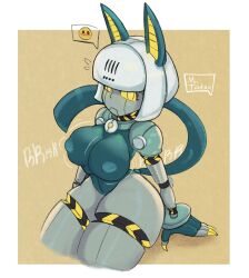 1girls big_ass big_breasts cat_ears cat_tail catgirl female huge_breasts mr_tatsu robo-fortune robot robot_girl skullgirls vibrate_function