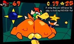 69_(number) anthro ass balls big_butt bowser cock_ring english_text genitals looking_at_viewer male male_only mario mario_(series) nintendo penis presenting presenting_hindquarters solo solo_male star super_mario_64 superiorfox text video_games