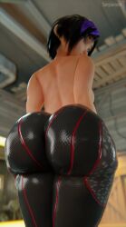 1girls 2022 3d arms_at_sides artist_name asian asian_female ass ass_focus back back_view backboob big_ass big_butt big_hero_6 black_hair blurry_background bodysuit bottom_heavy breasts bubble_ass bubble_butt disney dyed_hair eye_contact feet_out_of_frame female female_focus female_only gogo_tomago hair highlights_(coloring) human human_only large_ass legs legs_together legwear light-skinned_female light_skin looking_at_viewer looking_back looking_back_at_viewer looking_down looking_down_at_viewer low-angle_view marvel marvel_comics medium_hair purple_highlights rear_view serpienem skin_tight solo solo_female solo_focus standing straight_hair thick_ass thick_thighs thighs tight_clothing tight_pants topless