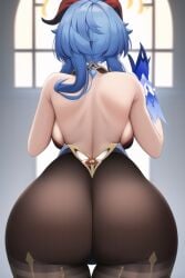 ai_generated ass female funemily1 ganyu_(genshin_impact) genshin_impact nai_diffusion sideboob stable_diffusion tagme tight_clothing