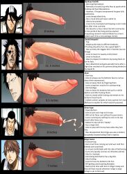 5boys akon asano_keigo bleach byakuya_kuchiki edit edited foreskin gay ginjou_kuugo kenpachi_zaraki kuchiki_byakuya male male_only penis penis_chart penis_comparison penis_size_chart penis_size_comparison size_chart spicehead yaoi zaraki_kenpachi