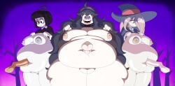 3boys 3girls adult_swim bbw belly_sex big_breasts creepy_susie disembodied_penis dress dress_lift fat fat_ass game_freak goth goth_girl hat hex_maniac hooligan_freak huge_belly imminent_sex little_witch_academia looking_at_viewer looming navel_penetration nintendo nipples nude overweight overweight_female penis pokemon pov pov_eye_contact pussy ribbon sex sucy_manbavaran the_oblongs wide_hips witch_hat