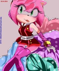 amy_rose amy_rose_(boom) anthro looking_away panties panties_peek pantyshot solo sonamy94fan sonic_(series) sonic_boom